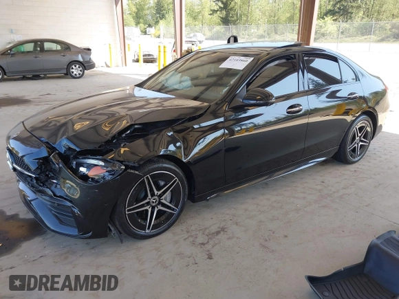 2024 Mercedes-Benz C 300 with VIN W1KAF4HB0RR160815, listed as a IAAI auction lot 42103860 with Not Provided miles and . Bid and sale history available at DreamBid. Image 16.