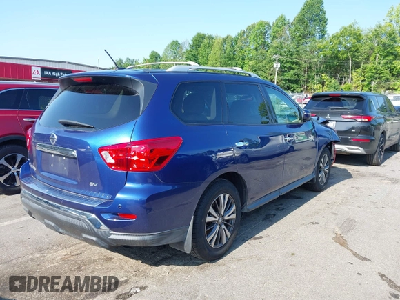 2018 Nissan Pathfinder S with VIN 5N1DR2MN7JC603788, listed as a IAAI auction lot 42462364 with 89,487 mi miles and . Bid and sale history available at DreamBid. Image 4.