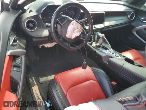 2022 Chevrolet Camaro 2LT with VIN 1G1FD1RS3N0129150, listed as a Copart auction lot 58448974 with 25,938 mi miles and Salvage Title. Bid and sale history available at carsss.com. Image 8.
