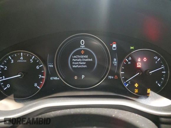 2024 Mazda 3 S Select Sport with VIN JM1BPAKMXR1718852, listed as a Copart auction lot 61240255 with 6,748 mi miles and Salvage title. Bid and sale history available at DreamBid. Image 9.