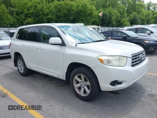 2008 Toyota Highlander with VIN JTEES41A182060010, listed as a IAAI auction lot 42637893 with 266,167 mi miles and . Bid and sale history available at DreamBid. Image 1.