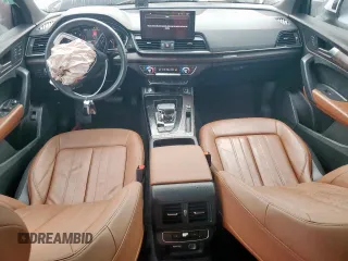 2023 Audi Q5 Premium with VIN WA1ABAFY8P2169578, listed as a Copart auction lot 55917595 with 29,356 mi miles and Salvage title. Bid and sale history available at DreamBid. Image 8.