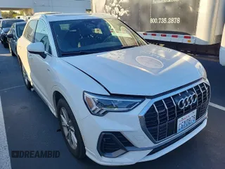 2023 Audi Q3 S line Premium with VIN WA1DECF37P1108975, listed as a IAAI auction lot 42796417 with 58,193 mi miles and . Bid and sale history available at DreamBid. Image 45.