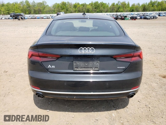 2019 Audi A5 Sportback Premium Plus with VIN WAUBNCF51KA081535, listed as a Copart auction lot 52078923 with 18,867 mi miles. Bid and sale history available at carsss.com. Image 6.