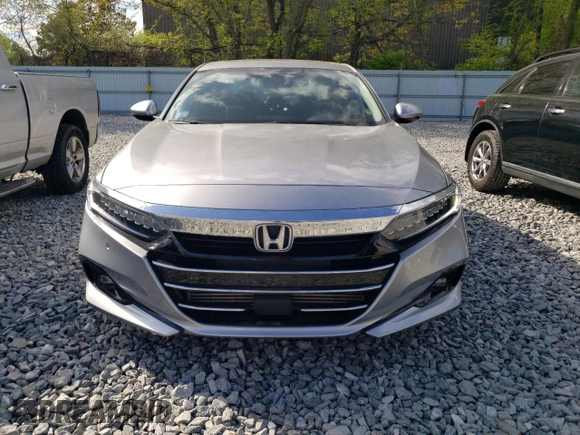 2021 Honda Accord EX-L with VIN 1HGCV1F55MA018972, listed as a Copart auction lot 56281255 with 33,581 mi miles and Salvage title. Bid and sale history available at DreamBid. Image 5.
