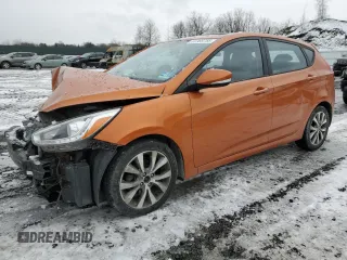 2015 Hyundai Accent Sport with VIN KMHCU5AE4FU226886, listed as a Copart auction lot 44789755 with 118,907 mi miles and Salvage Title. Bid and sale history available at carsss.com. Image 1.