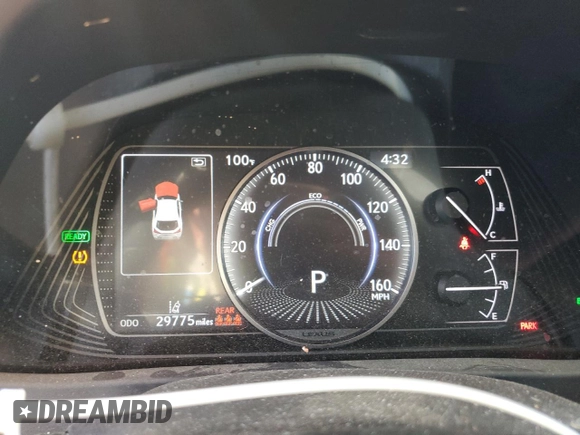 2020 Lexus UX 250h with VIN JTHP9JBHXL2025623, listed as a Copart auction lot 52387535 with 29,775 mi miles and Salvage title. Bid and sale history available at DreamBid. Image 9.