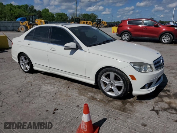 2010 Mercedes-Benz C 300 Sport with VIN WDDGF5EB6AR092478, listed as a Copart auction lot 54294735 with 76,057 mi miles and Salvage Title. Bid and sale history available at DreamBid. Image 4.