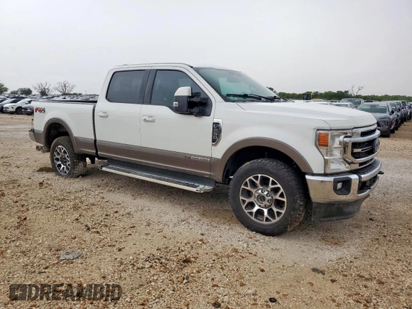 2022 Ford F-250 XL with VIN 1FT8W2BT6NEG01444, listed as a Copart auction lot 62146025 with 81,334 mi miles and Clean title. Bid and sale history available at DreamBid. Image 4.