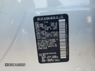 2015 Infiniti QX80 with VIN JN8AZ2NF4F9574399, listed as a Copart auction lot 59489634 with 0 mi miles and Salvage Title. Bid and sale history available at carsss.com. Image 12.