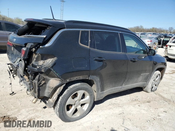 2018 Jeep Compass Altitude with VIN 3C4NJDBB4JT284021, listed as a Copart auction lot 48971345 with 87,559 mi miles and Salvage Title. Bid and sale history available at carsss.com. Image 3.