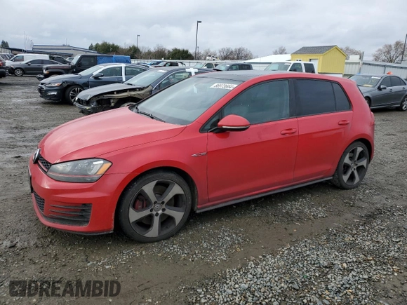 2016 Volkswagen Golf GTI SE w/Performance Pkg with VIN 3VW547AU9GM026167, listed as a Copart auction lot 86973664 with 283,823 mi miles and Clean Title. Bid and sale history available at carsss.com. Image 1.