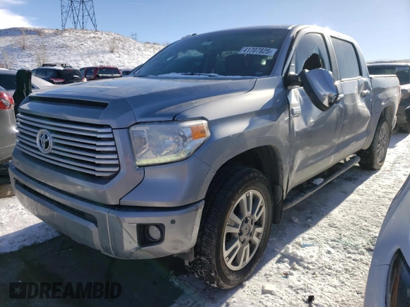 2016 Toyota Tundra 4WD Truck Platinum with VIN 5TFAW5F15GX507476, listed as a Copart auction lot 41707825 with 123,425 mi miles and Salvage Title. Bid and sale history available at carsss.com. Image 1.