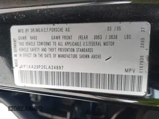 2005 Porsche Cayenne with VIN WP1AA29P25LA24897, listed as a IAAI auction lot 42125202 with 138,263 mi miles. Bid and sale history available at carsss.com. Image 9.