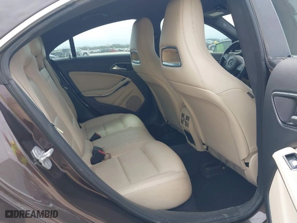 2015 Mercedes-Benz CLA-Class CLA 250 with VIN WDDSJ4EBXFN185179, listed as a IAAI auction lot 41675229 with 104,131 mi miles. Bid and sale history available at carsss.com. Image 8.