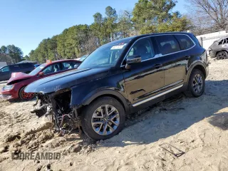 2023 Kia Telluride LX z VIN 5XYP2DGCXPG389363, wystawiony jako Copart lot #46217025 z przebiegiem 45 651 mil mil oraz Szkoda całkowita • Salvage title. Historia ofert i sprzedaży dostępna na DreamBid. Obrazek 1.