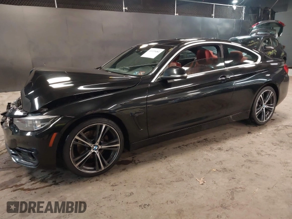 2019 BMW 4 Series 430i with VIN WBA4W3C52KAF93592, listed as a IAAI auction lot 41119481 with 104,214 mi miles and . Bid and sale history available at DreamBid. Image 2.
