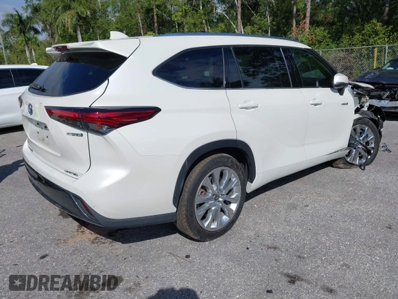 2021 Toyota Highlander Hybrid Limited with VIN 5TDYARAH2MS009326, listed as a IAAI auction lot 41674315 with 76,104 mi miles and . Bid and sale history available at DreamBid. Image 4.