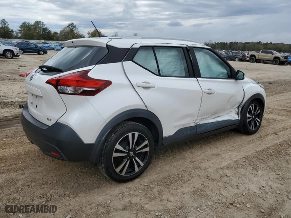 2018 Nissan Kicks SR with VIN 3N1CP5CU6JL531196, listed as a Copart auction lot 50224235 with 57,713 mi miles and Salvage Title. Bid and sale history available at carsss.com. Image 3.