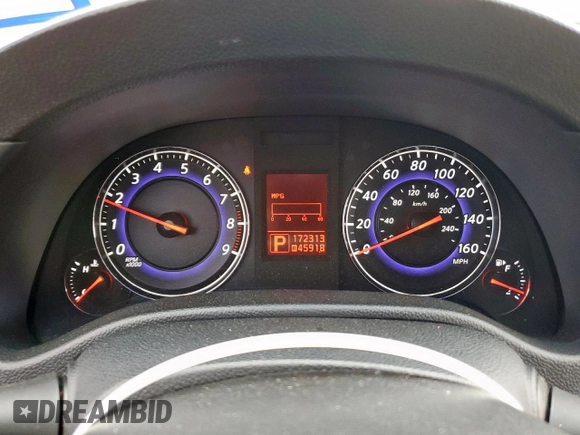 2008 Infiniti G35 Journey with VIN JNKBV61EX8M226024, listed as a Copart auction lot 60492915 with 172,313 mi miles and Salvage title. Bid and sale history available at DreamBid. Image 9.