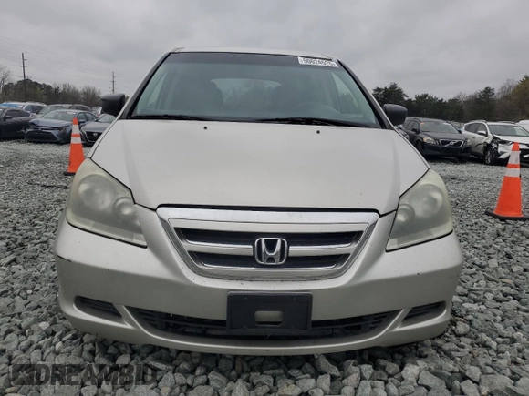 2005 Honda Odyssey LX with VIN 5FNRL38215B069701, listed as a Copart auction lot 50024525 with 293,999 mi miles and Salvage Title. Bid and sale history available at carsss.com. Image 5.