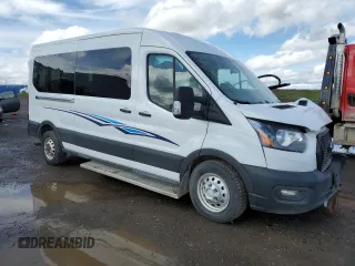 2021 Ford Transit Passenger XL z VIN 1FBAX9C80MKA35741, wystawiony jako Copart lot #58192175 z przebiegiem 205 945 mil mil oraz Szkody całkowita. Historia ofert i sprzedaży dostępna na DreamBid. Obrazek 4.