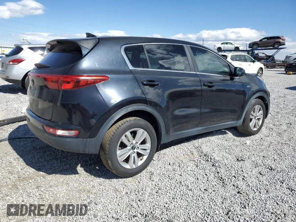 2018 Kia Sportage LX with VIN KNDPMCAC8J7316512, listed as a Copart auction lot 47143515 with 117,147 mi miles and Salvage Title. Bid and sale history available at DreamBid. Image 3.