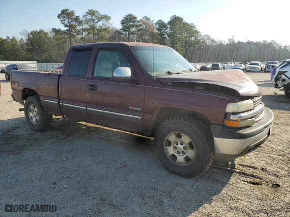 1999 Chevrolet Silverado 1500 LT with VIN 1GCEK19T9XE249669, listed as a Copart auction lot 43939125 with 0 mi miles and Salvage Title. Bid and sale history available at carsss.com. Image 4.
