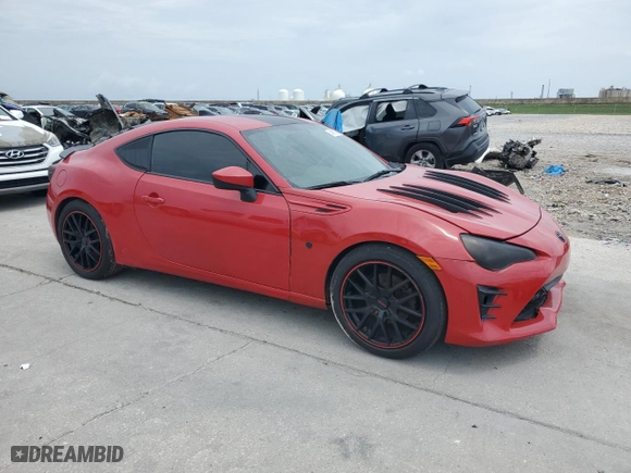 2017 Toyota 86 with VIN JF1ZNAA19H8706103, listed as a Copart auction lot 54619885 with 0 mi miles and Salvage Title. Bid and sale history available at carsss.com. Image 4.