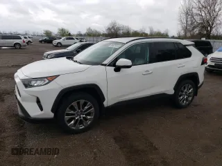 2019 Toyota RAV4 with VIN 2T3R1RFV7KW042451, listed as a Copart auction lot 54621815 with 155,183 mi miles and Salvage title. Bid and sale history available at DreamBid. Image 1.