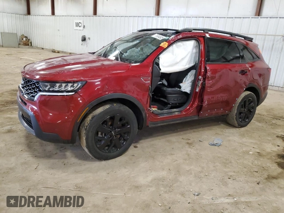 2022 Kia Sorento X-Line S with VIN 5XYRLDLC1NG085136, listed as a Copart auction lot 51804905 with 0 mi miles and Non Repairable. Bid and sale history available at carsss.com. Image 1.