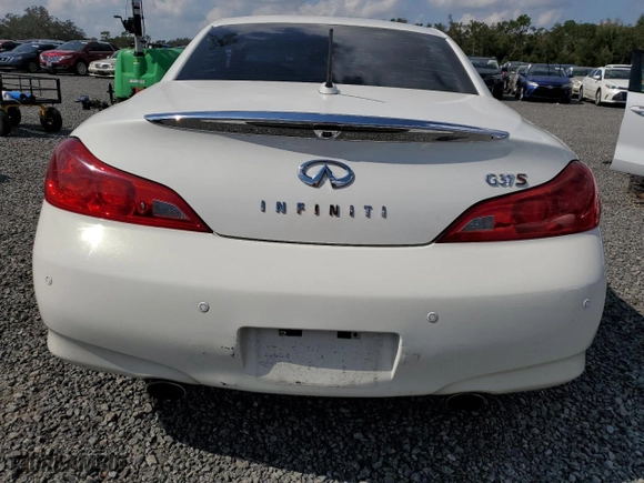 2010 Infiniti G37 Convertible with VIN JN1CV6FE8AM352132, listed as a Copart auction lot 76055514 with 0 mi miles and Salvage Title. Bid and sale history available at carsss.com. Image 6.