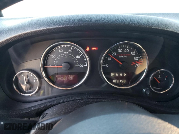 2013 Jeep Wrangler Unlimited Rubicon 10th Anniversary z VIN 1C4HJWFG0DL704100, wystawiony jako Copart lot #75573634 z przebiegiem 103 158 mil mil oraz Szkoda całkowita • Salvage title. Historia ofert i sprzedaży dostępna na DreamBid. Obrazek 9.
