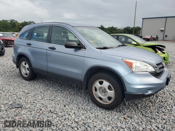 2010 Honda CR-V LX with VIN 5J6RE3H35AL020263, listed as a Copart auction lot 62840615 with 122,945 mi miles and Salvage title. Bid and sale history available at DreamBid. Image 4.