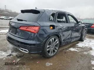 2018 Audi SQ5 Premium Plus with VIN WA1A4AFY5J2021776, listed as a Copart auction lot 43224194 with 46,659 mi miles and . Bid and sale history available at DreamBid. Image 3.