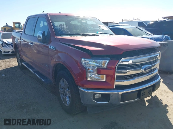 2017 Ford F-150 XL with VIN 1FTEW1CG1HKD07485, listed as a IAAI auction lot 41140015 with 129,555 mi miles. Bid and sale history available at carsss.com. Image 1.