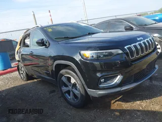 2019 Jeep Cherokee Limited with VIN 1C4PJMDX9KD281558, listed as a IAAI auction lot 42199056 with 50,454 mi miles and . Bid and sale history available at DreamBid. Image 1.