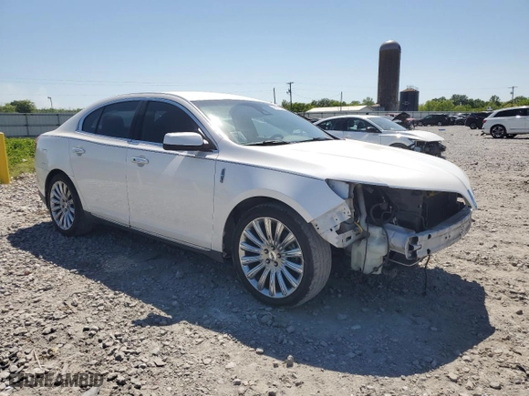 2013 Lincoln MKS with VIN 1LNHL9DK8DG607122, listed as a Copart auction lot 53501655 with 174,900 mi miles and Salvage Title. Bid and sale history available at carsss.com. Image 4.