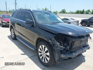 2019 Mercedes-Benz GLS 450 with VIN 4JGDF6EE9KB201924, listed as a IAAI auction lot 42272010 with 82,316 mi miles and . Bid and sale history available at DreamBid. Image 1.
