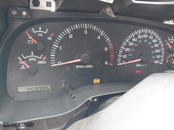 1998 Dodge Ram 1500 with VIN 3B7HC13Z8WG211462, listed as a IAAI auction lot 41468214 with 259,305 mi miles. Bid and sale history available at carsss.com. Image 7.