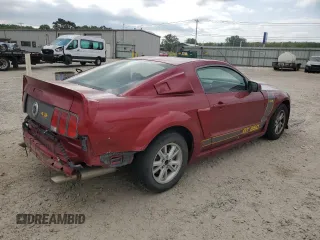 2005 Ford Mustang Deluxe with VIN 1ZVFT80N055116785, listed as a Copart auction lot 53032375 with 132,420 mi miles and Salvage Title. Bid and sale history available at carsss.com. Image 3.