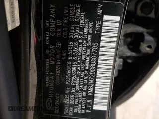 2008 Hyundai Tucson SE with VIN KM8JN72D88U807705, listed as a Copart auction lot 77490174 with 89,117 mi miles and Salvage Title. Bid and sale history available at carsss.com. Image 13.