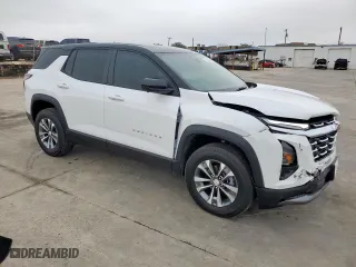 2025 Chevrolet Equinox FWD LT with VIN 3GNAXHEG3SL261219, listed as a Copart auction lot 47646205 with 696 mi miles and Salvage Title. Bid and sale history available at carsss.com. Image 4.