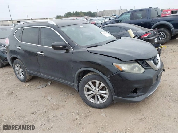 2015 Nissan Rogue S with VIN KNMAT2MT3FP555780, listed as a IAAI auction lot 41794398 with 124,681 mi miles. Bid and sale history available at carsss.com. Image 1.