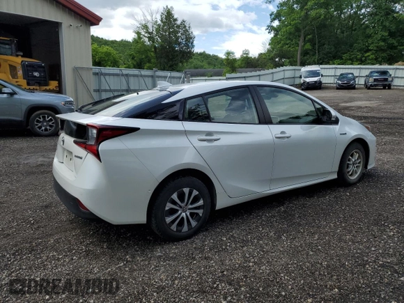 2022 Toyota Prius LE with VIN JTDL9MFUXN3038720, listed as a Copart auction lot 61212455 with 66,669 mi miles and Salvage title. Bid and sale history available at DreamBid. Image 3.