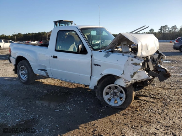 1999 Ford Ranger XL with VIN 1FTYR10C8XPB33955, listed as a Copart auction lot 43007985 with 143,659 mi miles and Salvage Title. Bid and sale history available at carsss.com. Image 4.