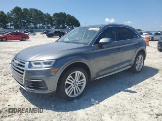 2018 Audi Q5 Premium Plus with VIN WA1BNAFY8J2072447, listed as a Copart auction lot 64939895 with 44,035 mi miles and Salvage title. Bid and sale history available at DreamBid. Image 1.