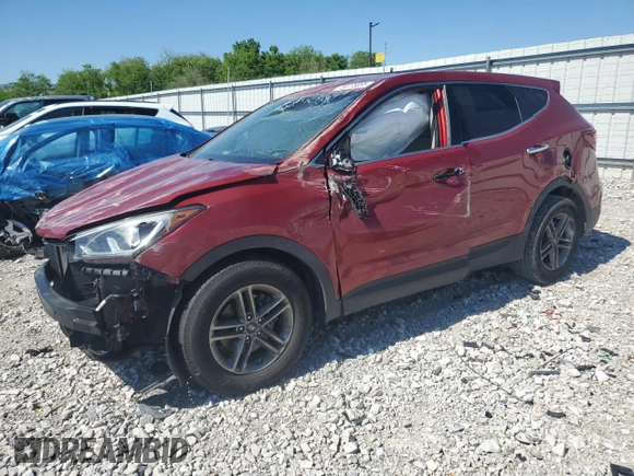 2017 Hyundai Santa Fe 2.4L with VIN 5XYZT3LB6HG491077, listed as a Copart auction lot 56378895 with Not provided miles and Salvage title. Bid and sale history available at DreamBid. Image 1.