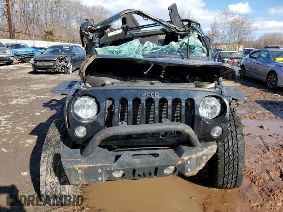 2017 Jeep Wrangler Willys Wheeler with VIN 1C4AJWAG4HL600496, listed as a Copart auction lot 42083985 with Not Provided miles and Salvage Title. Bid and sale history available at DreamBid. Image 5.