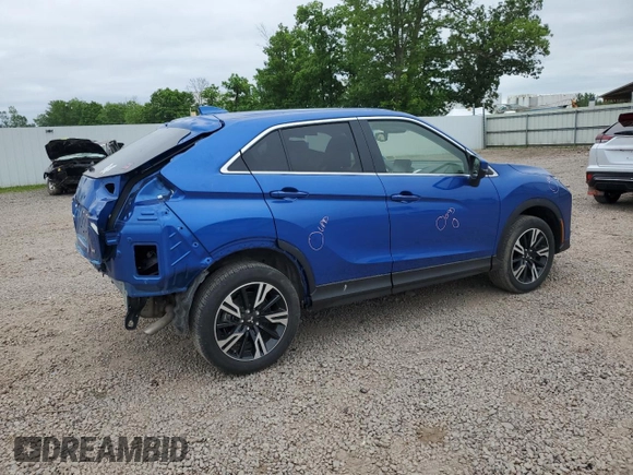 2023 Mitsubishi Eclipse Cross SE z VIN JA4ATWAA3PZ027487, wystawiony jako Copart lot #60592895 z przebiegiem 28 935 mil mil oraz Szkoda całkowita • Salvage title. Historia ofert i sprzedaży dostępna na DreamBid. Obrazek 3.